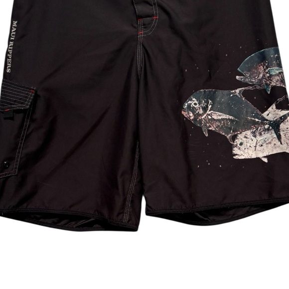 Vintage Maui Rippers Board Shorts Size 34 - Picture 4 of 8